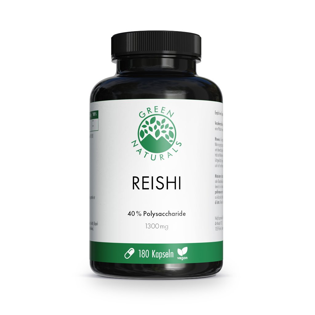 GREEN NATURALS Reishi 650 mg hochdosiert vegan