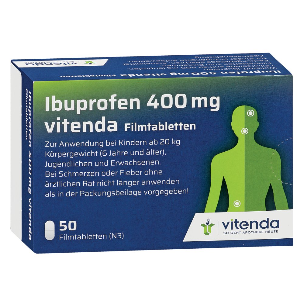 IBUPROFEN 400 mg vitenda Filmtabletten