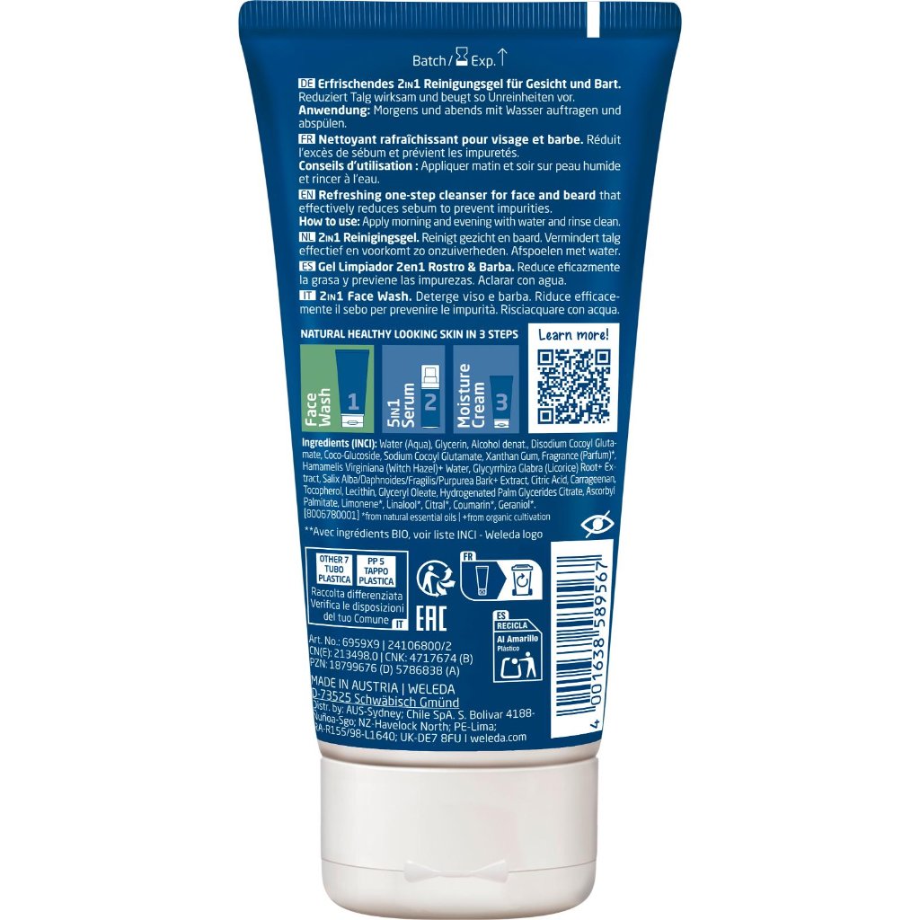 WELEDA For Men 2in1 Face Wash