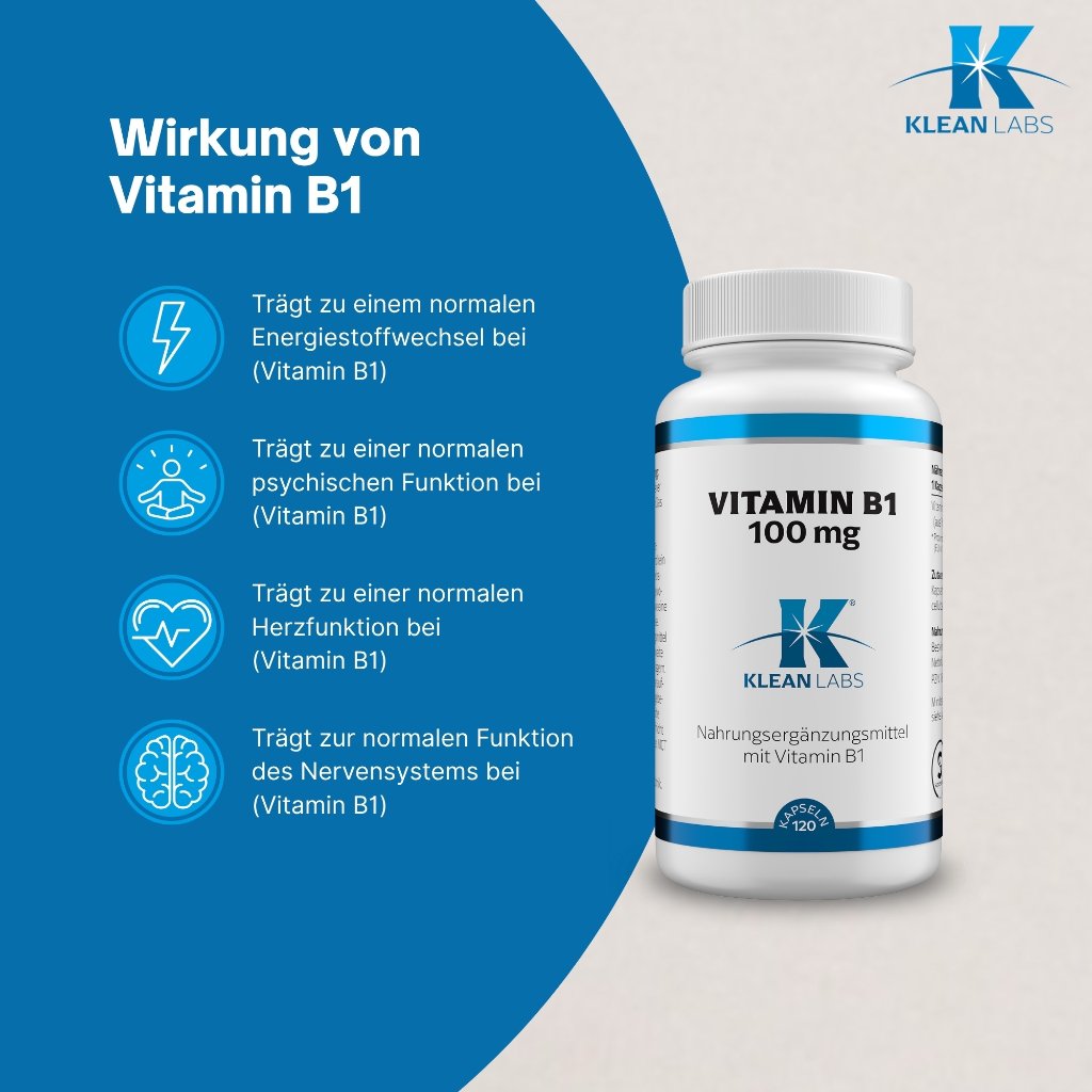 Klean Labs Vitamin B1 100 mg
