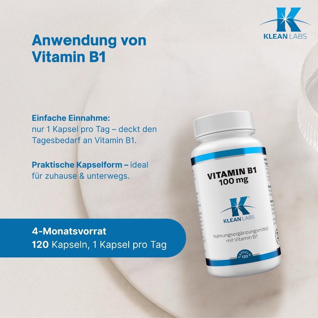 Klean Labs Vitamin B1 100 mg