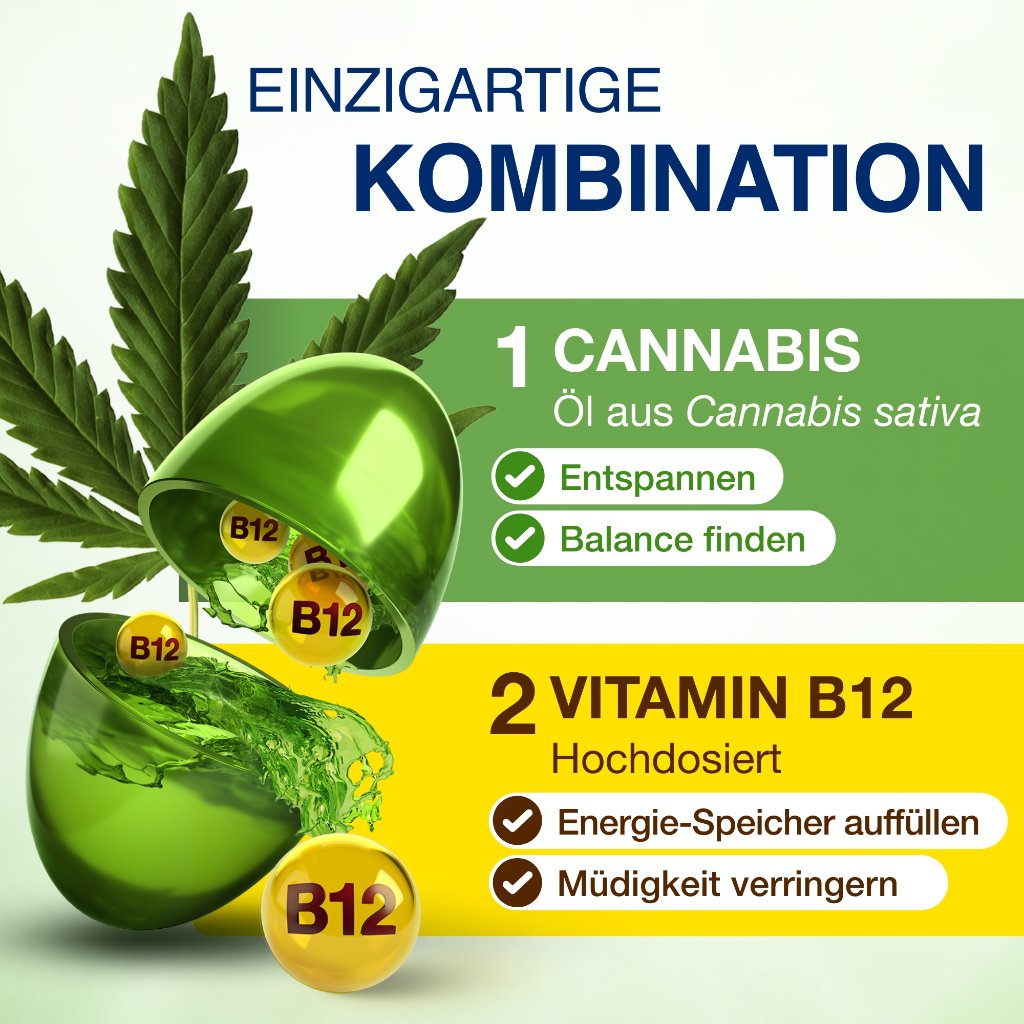 GELENCIUM Cannabis Plus Kapseln mit Vitamin B12