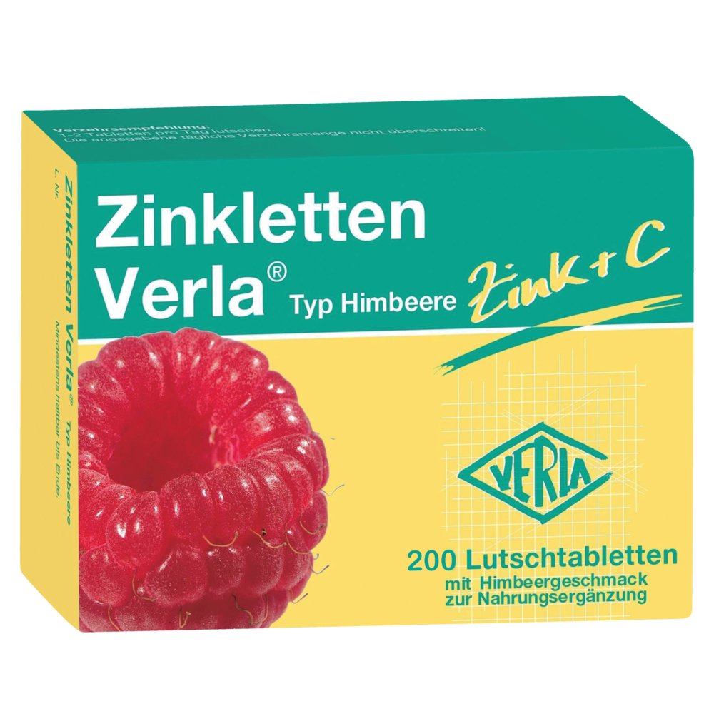 ZINKLETTEN Verla Himbeere Lutschtabletten