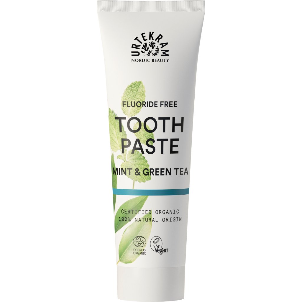 Zahncreme mit Minze & grünem Tee ohne Fluorid