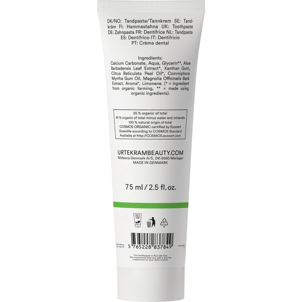 Zahncreme mit Aloe Vera ohne Fluorid