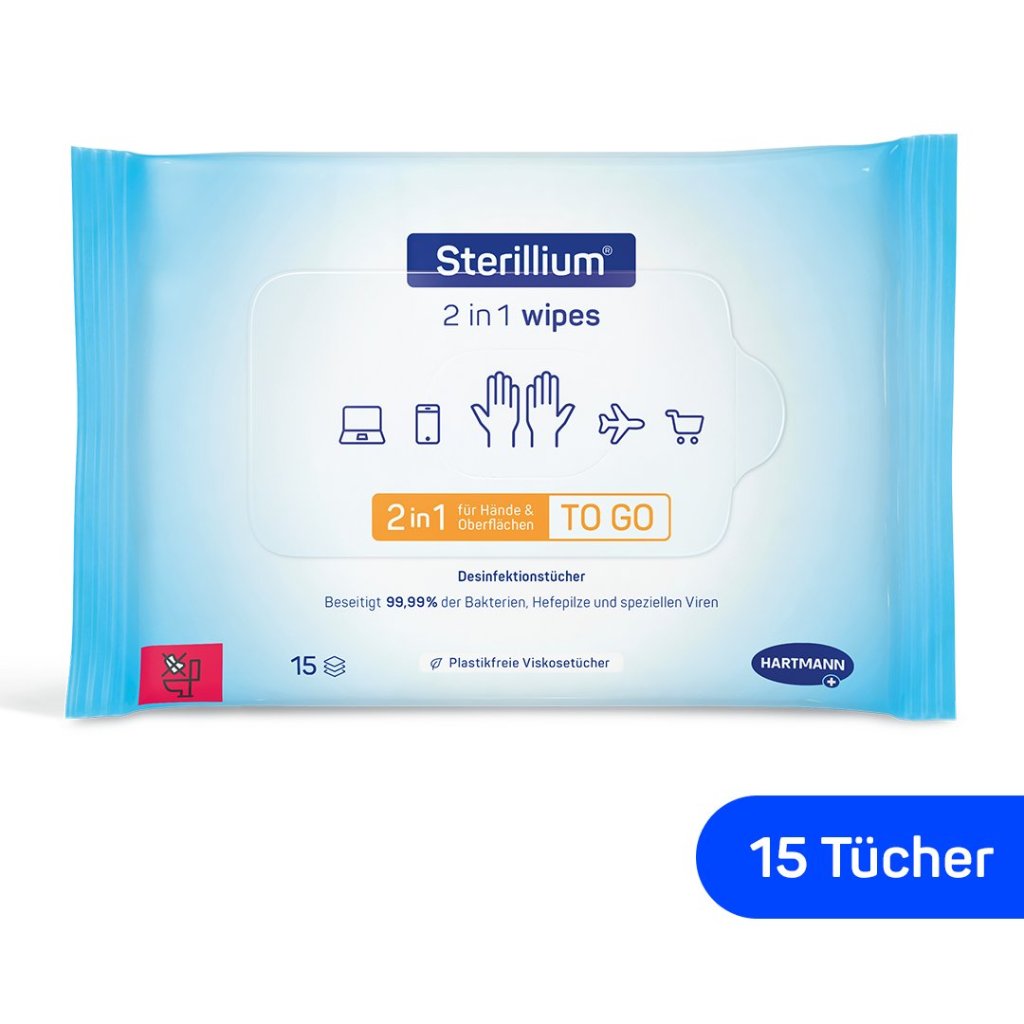 Sterillium 2 in 1 wipes