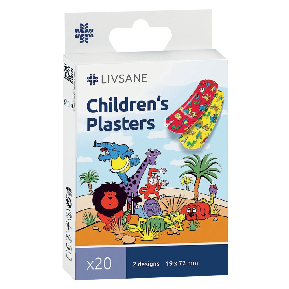 LIVSANE Childrens Plasters 19x72 mm 2 designs