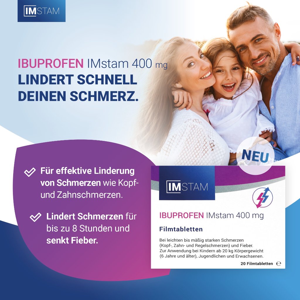 IBUPROFEN IMstam 400 mg Filmtabletten