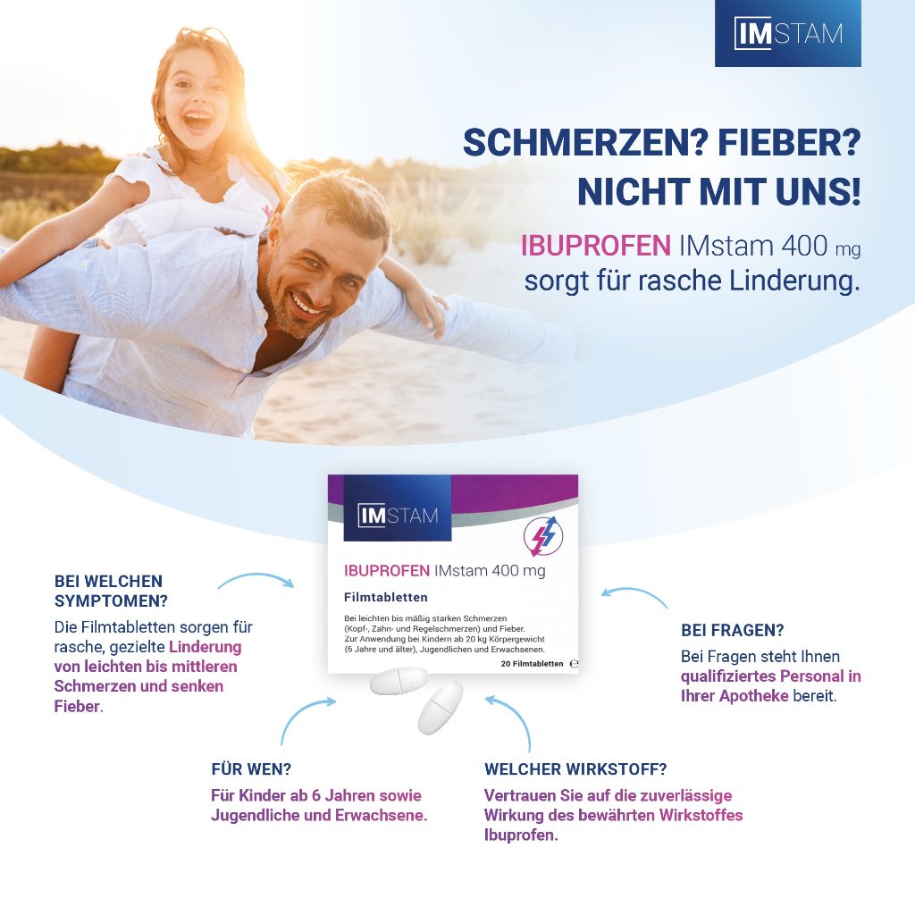 IBUPROFEN IMstam 400 mg Filmtabletten