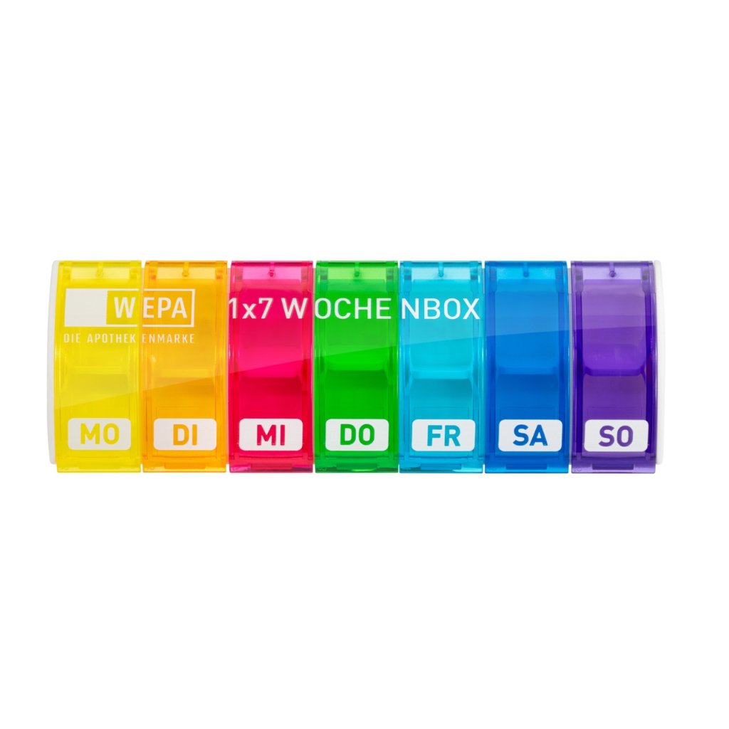 WEPA 1x7 Wochenbox "Regenbogen/UV-Schutz+"