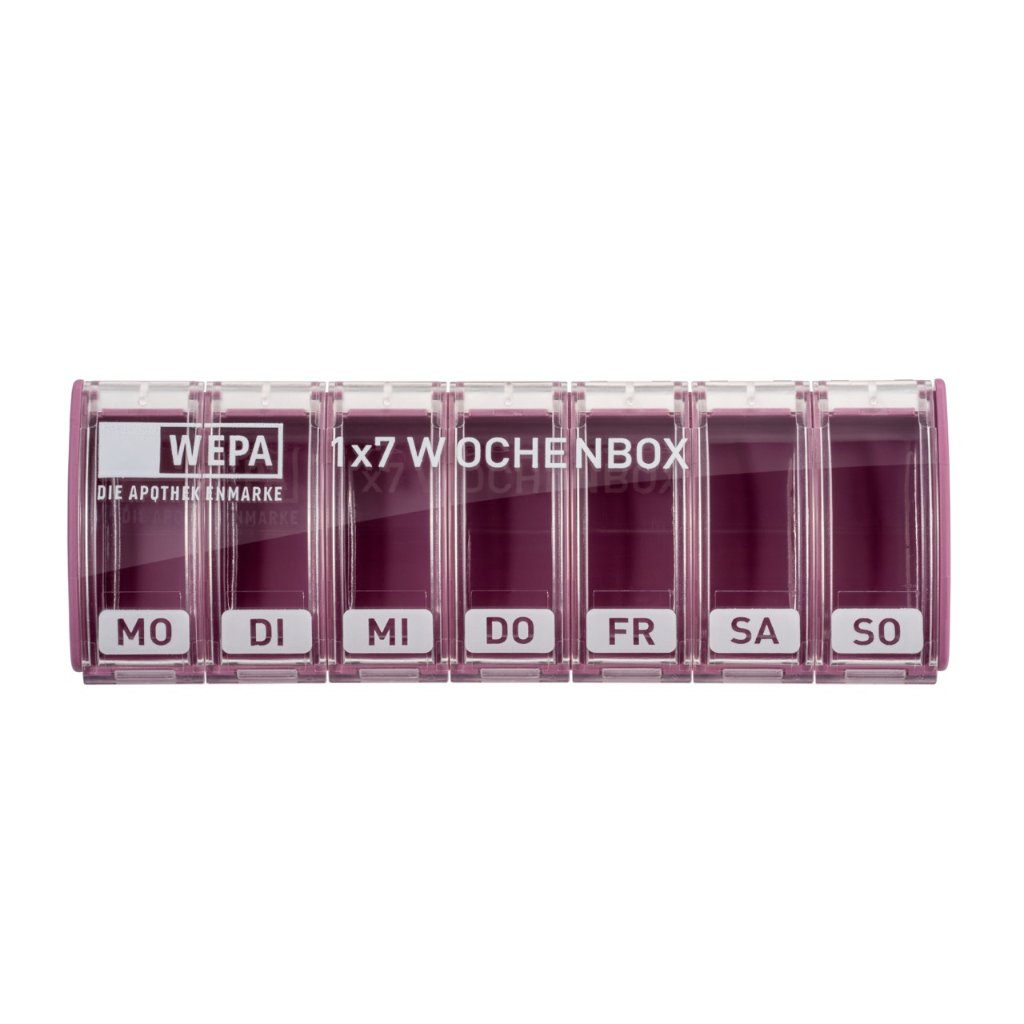 WEPA 1x7 Wochenbox "farbig sortiert/pastell"