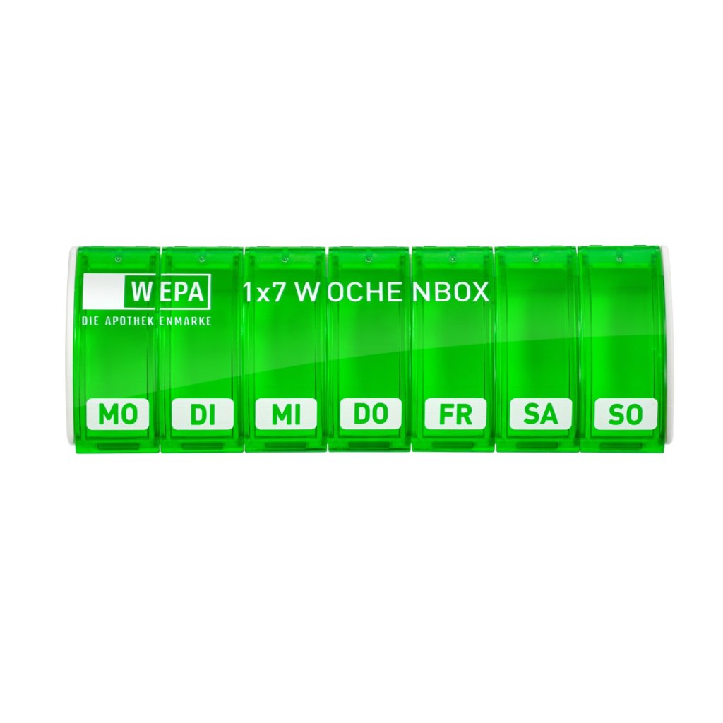 WEPA 1x7 Wochenbox "farbig sortiert/UV-Schutz+"