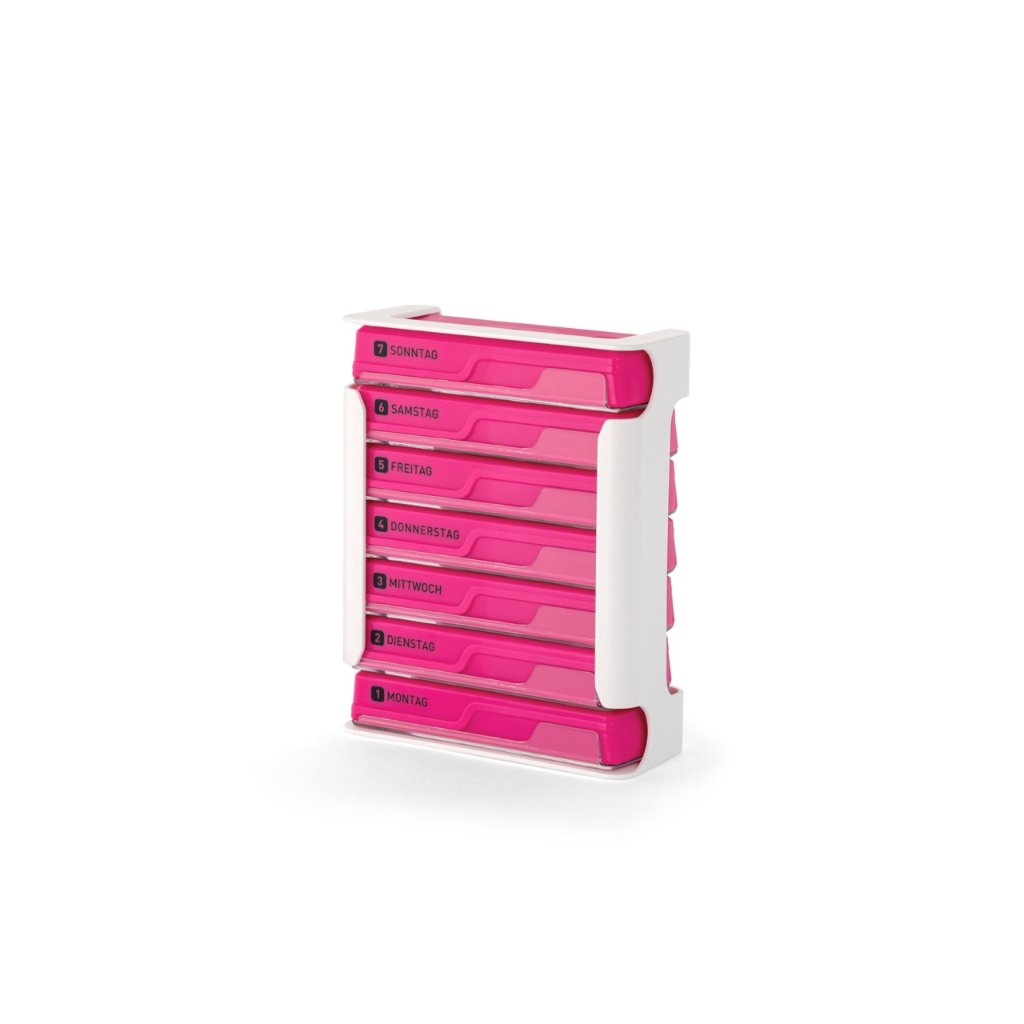 WEPA 7 Tage Compact Wochenmagazin "weiß/pink"