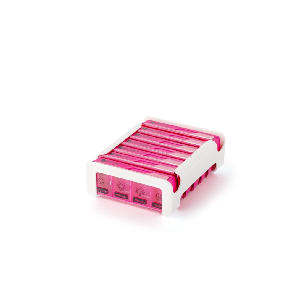 WEPA 7 Tage Compact Wochenmagazin "weiß/pink"