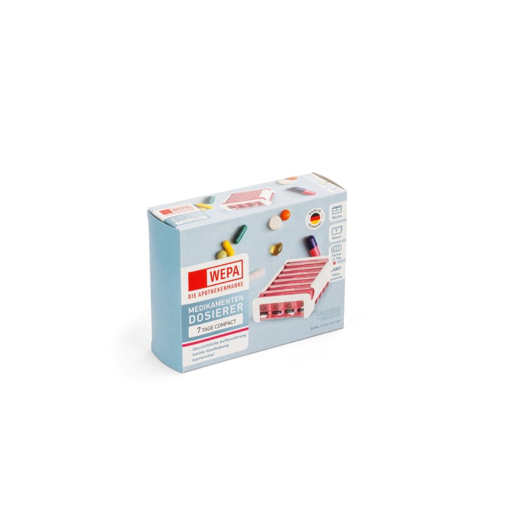 WEPA 7 Tage Compact Wochenmagazin "weiß/pink"