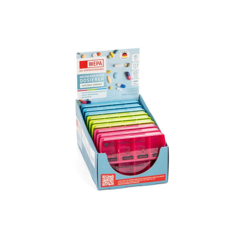 WEPA Tagesbox Compact "farbig sortiert"