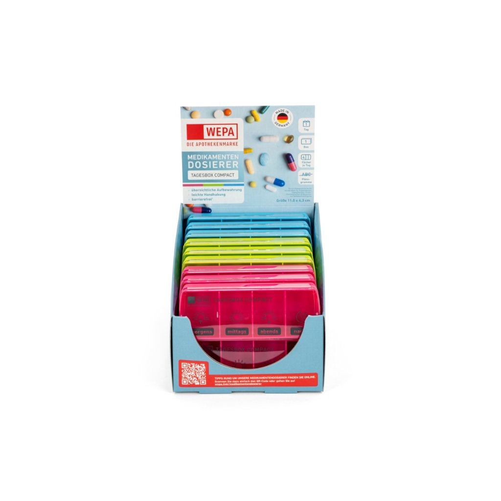 WEPA Tagesbox Compact "farbig sortiert"