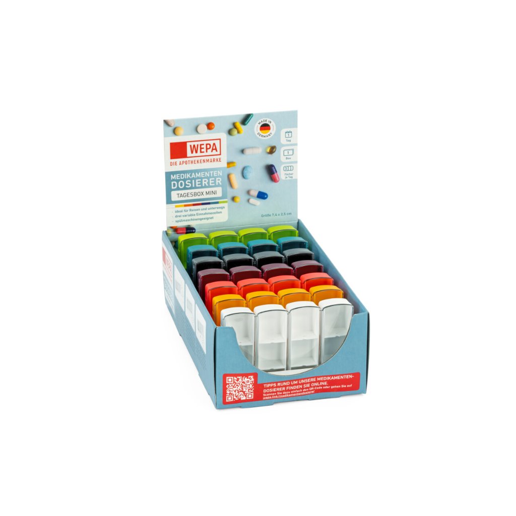 WEPA Tagesbox mini farbig sortiert