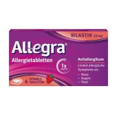Allegra® Allergietabletten mit Bilastin – Schmelztabletten, 6 St.