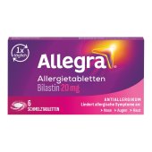 Allegra® Allergietabletten mit Bilastin – Schmelztabletten, 6 St.