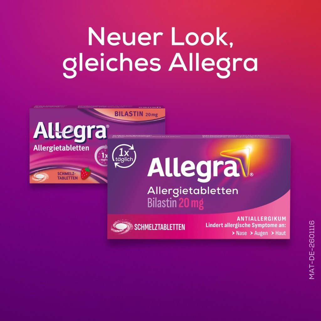 Allegra® Allergietabletten mit Bilastin – Schmelztabletten, 6 St.