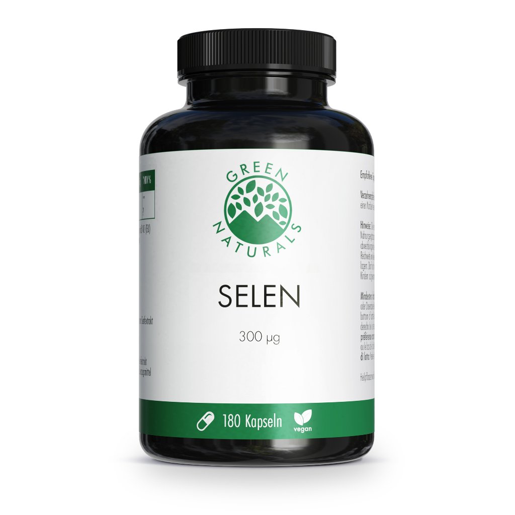 GREEN NATURALS Selen 300 µg rein pflanzlich vegan