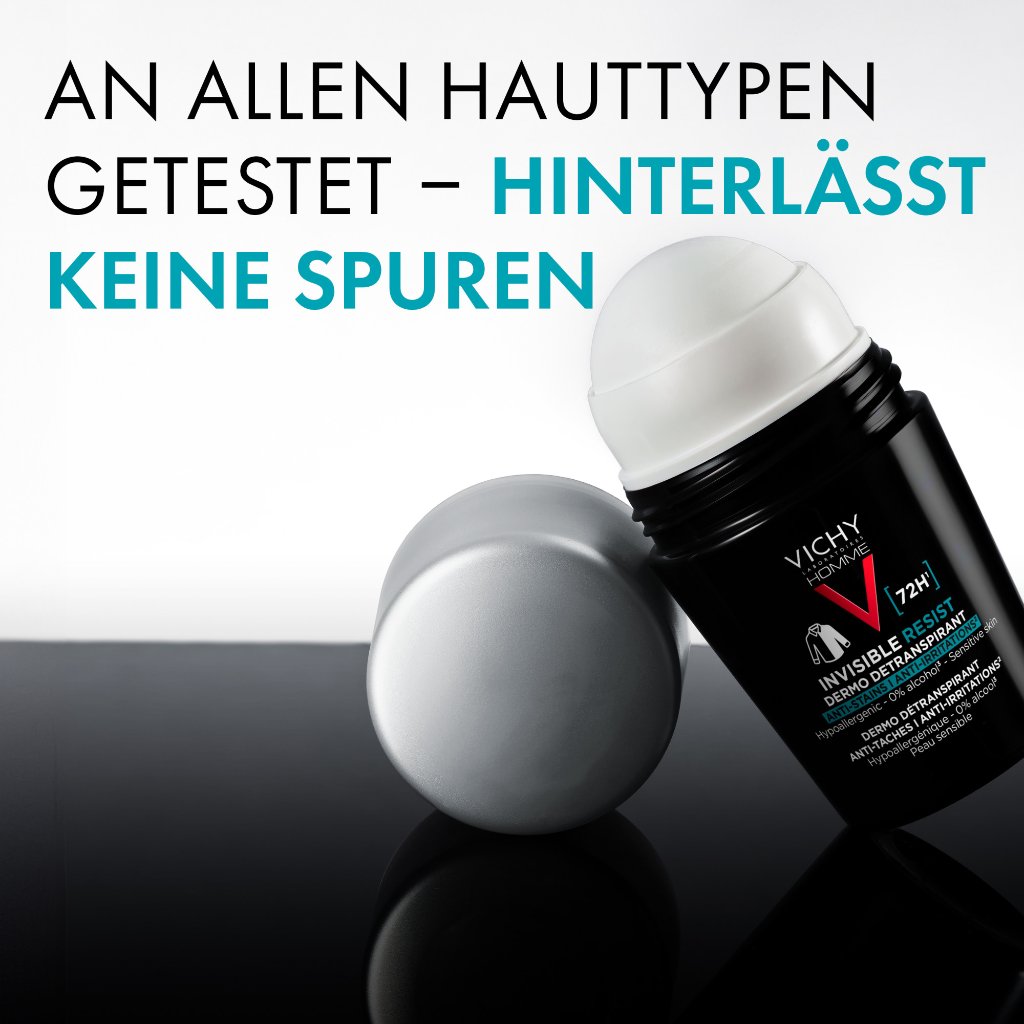 Vichy Homme Deo Roll-on 72h Anti-Flecken