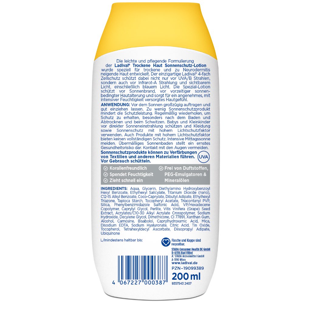 LADIVAL trockene Haut Sonnenschutz-Lotion LSF 50+