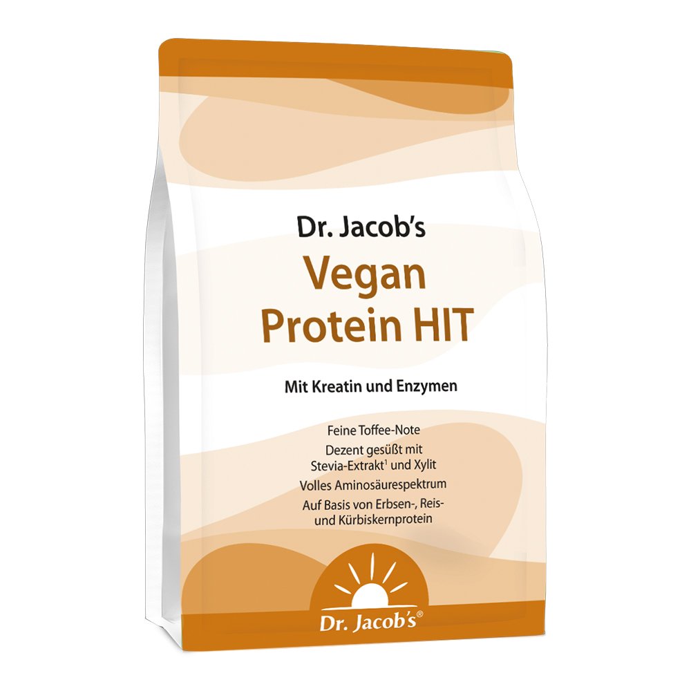 Vegan Protein HIT Proteinpulver mit Erbse + Kreatin + Enzyme
