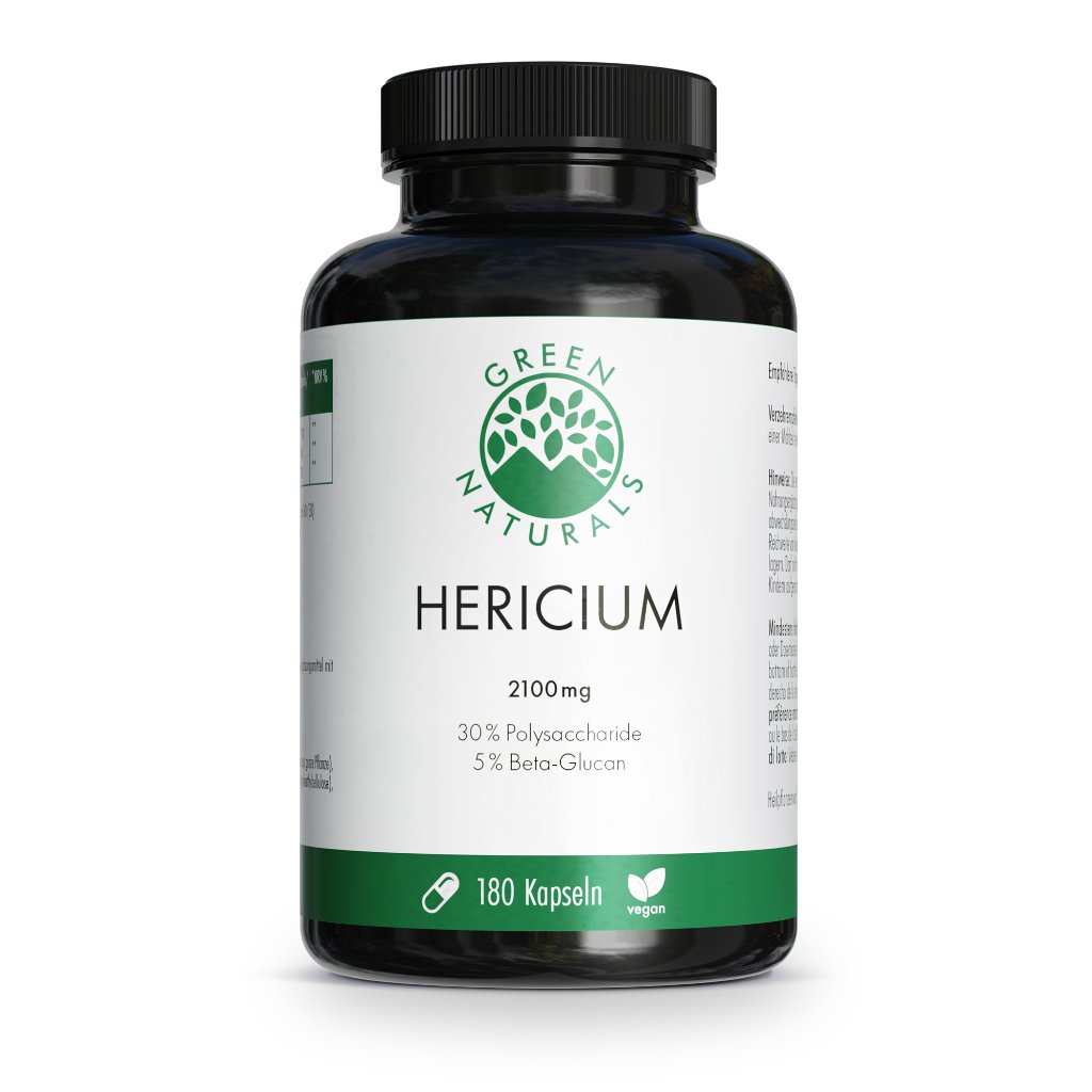 GREEN NATURALS Lions Mane Hericium 2100 mg vegan