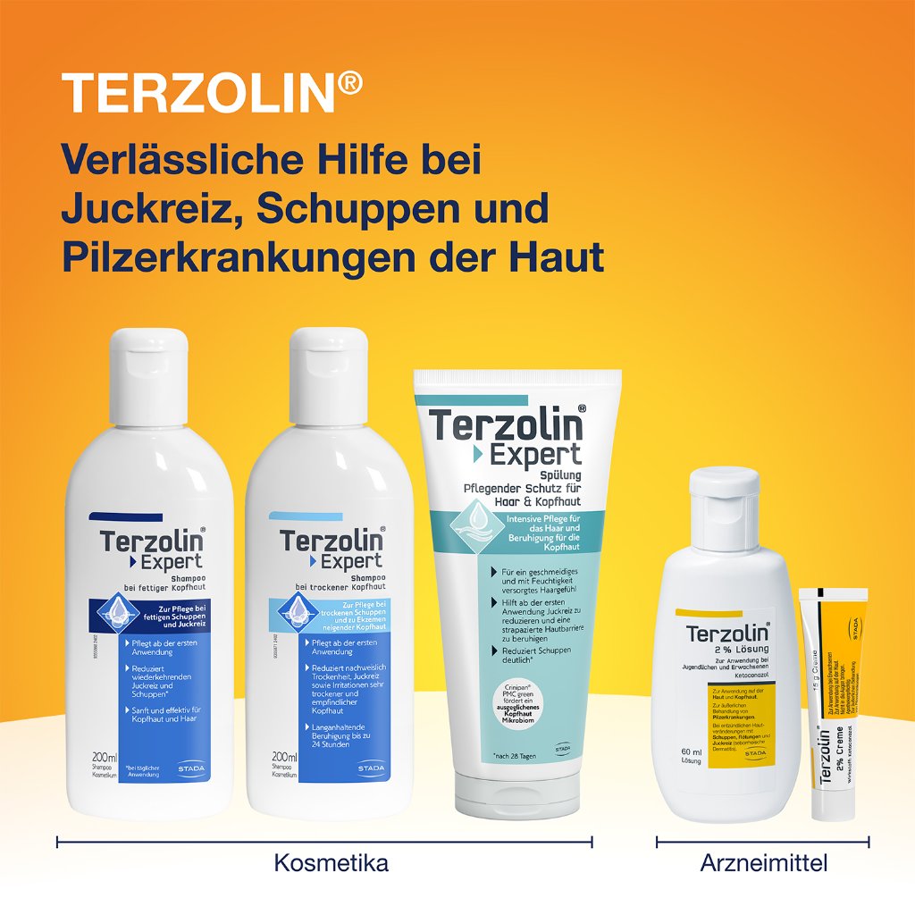 TERZOLIN Expert Shampoo bei fettiger Kopfhaut