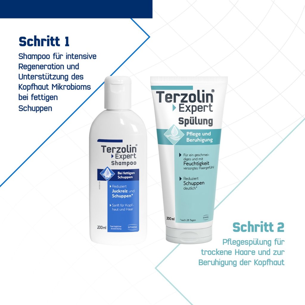 TERZOLIN Expert Shampoo bei fettiger Kopfhaut