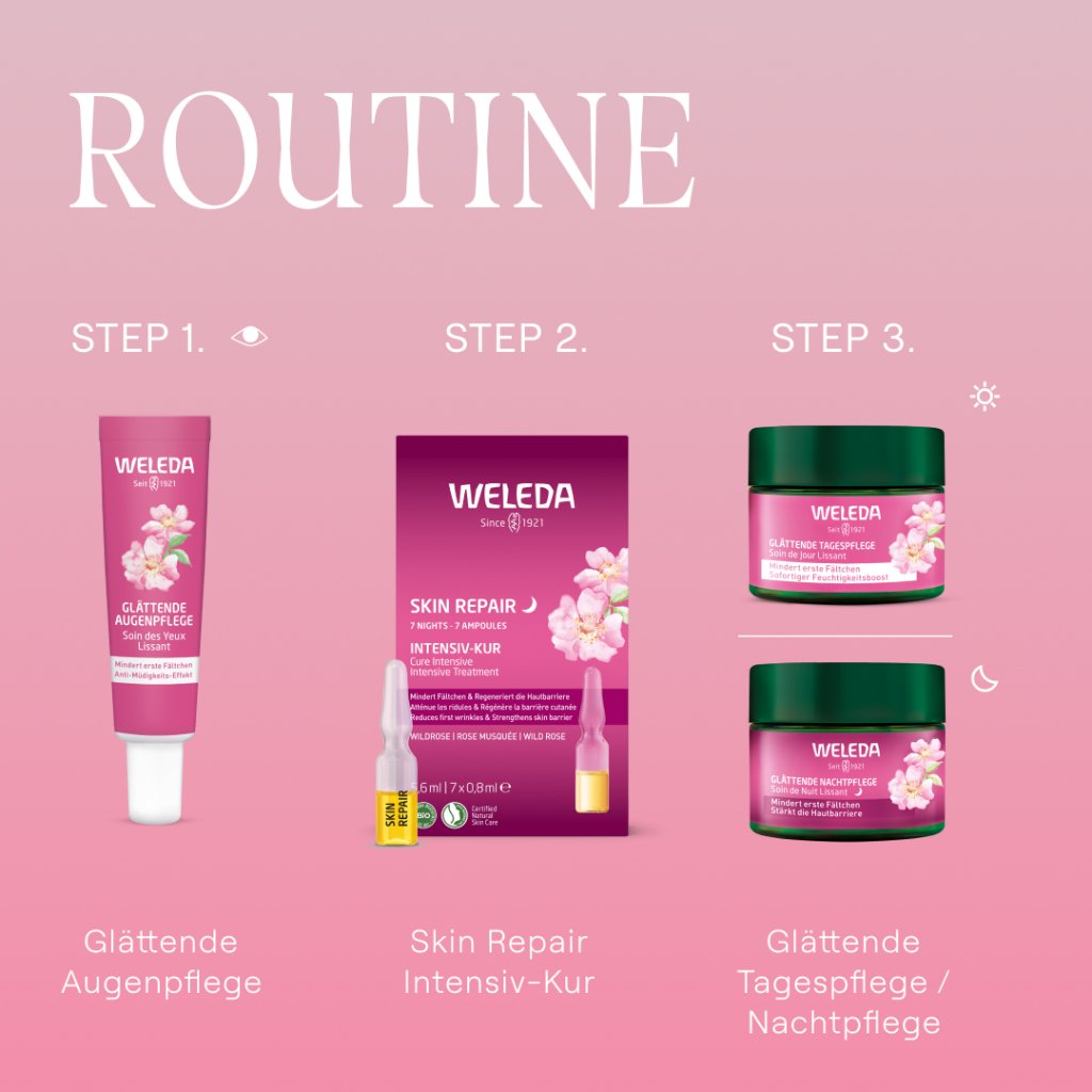 WELEDA glättende Augenpflege Wildrose & weißer Tee