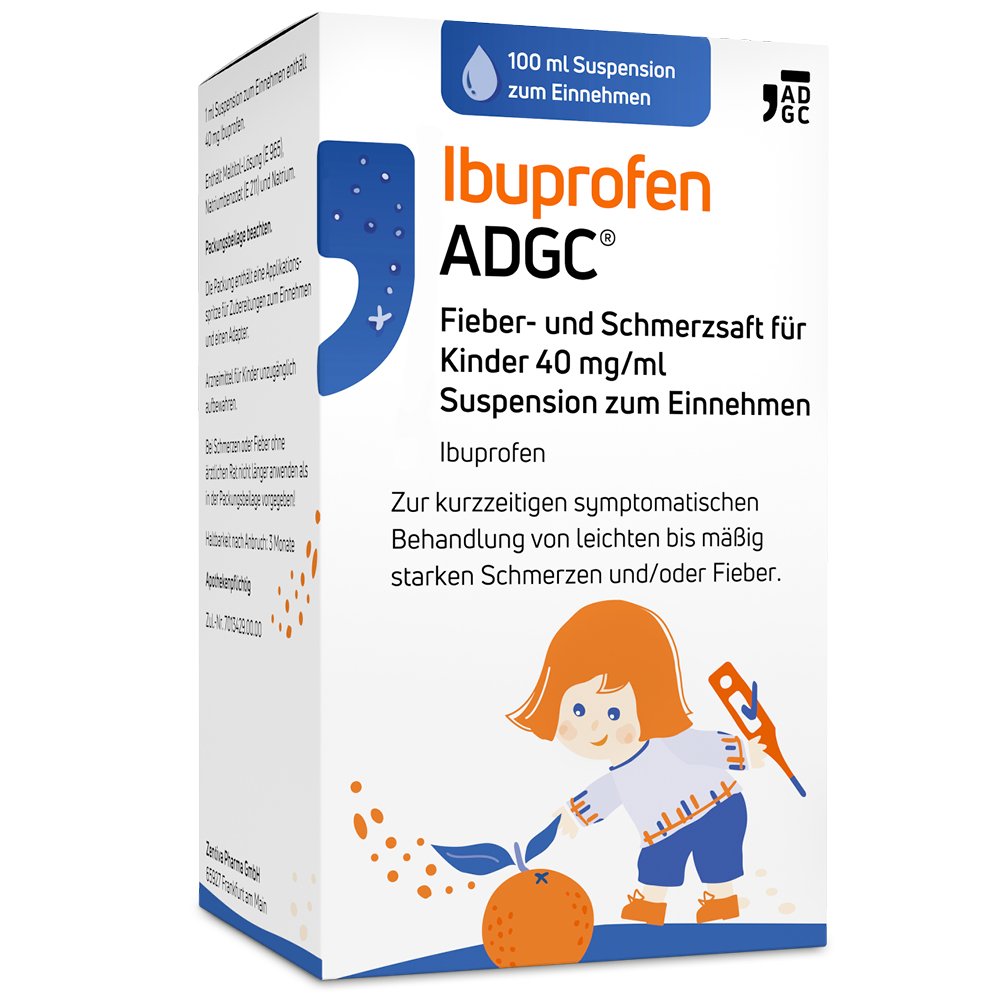 Ibuprofen ADGC® Fieber- und Schmerzsaft für Kinder