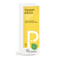 VITAMIN D3+K2 Pflüger PUR 500 I.E./25 μg Tropfen
