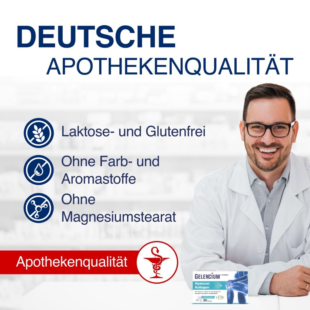 GELENCIUM® Hyaluron Kollagen hochdosiert mit Vitamin C