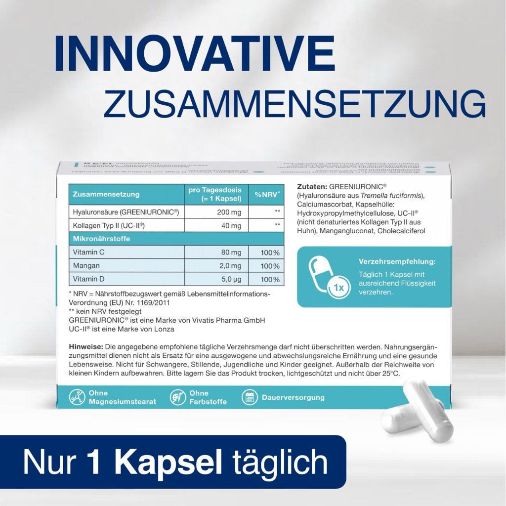 GELENCIUM® Hyaluron Kollagen hochdosiert mit Vitamin C