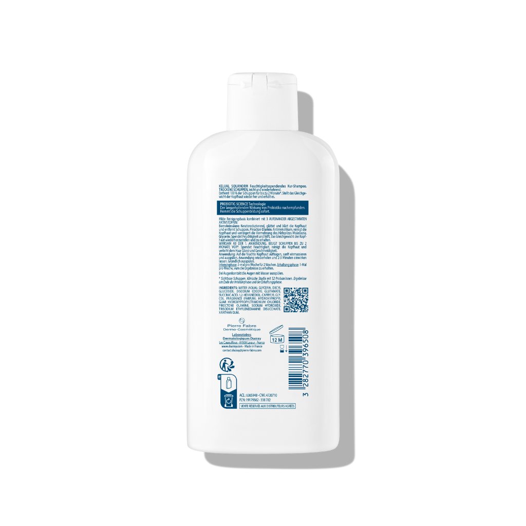 Ducray KELUAL SQUANORM Feuchtigkeitsspendendes Anti-Schuppen Shampoo Trockene Schuppen