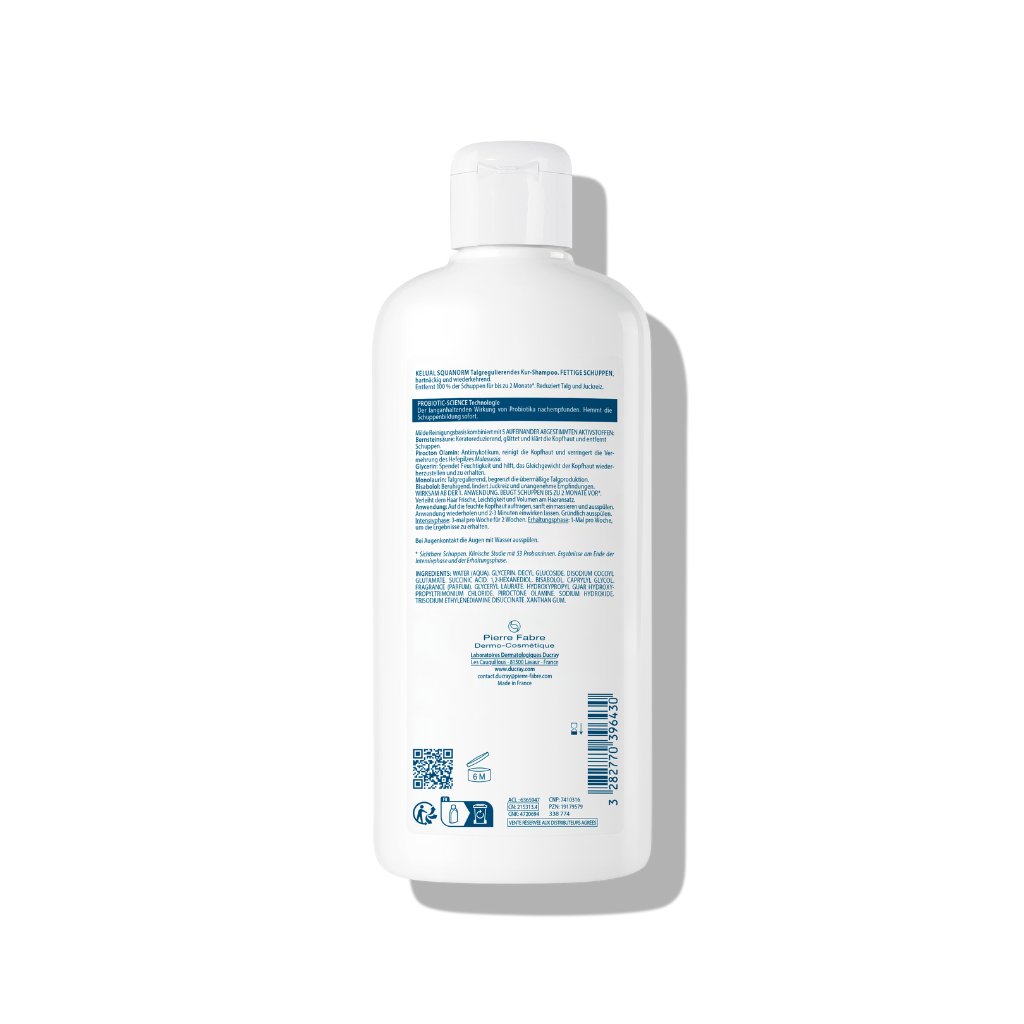 Ducray KELUAL SQUANORM Talgregulierendes Anti-Schuppen Shampoo Fettige Schuppen