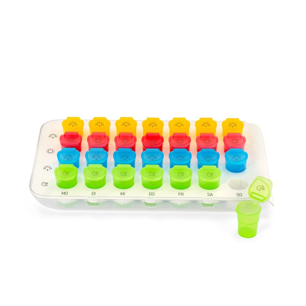 WEPA 7x4 Wochentablett bunt