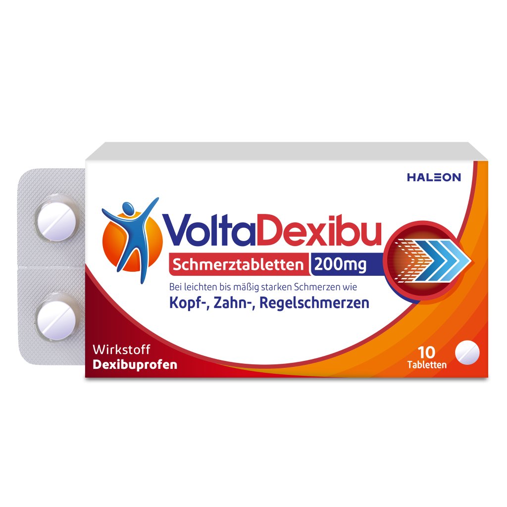 VOLTADEXIBU Schmerztabletten 200 mg Filmtabletten