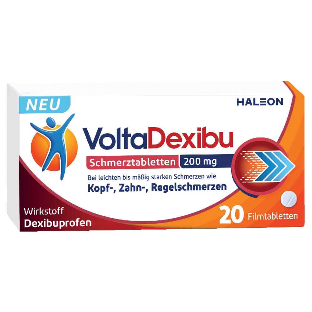 VOLTADEXIBU Schmerztabletten 200 mg Filmtabletten