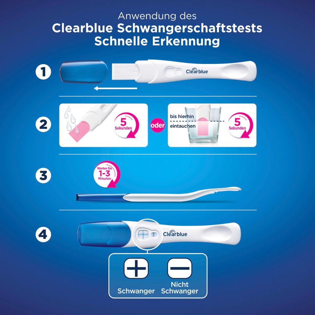 CLEARBLUE Schwangerschaftstest schnelle Erkennung