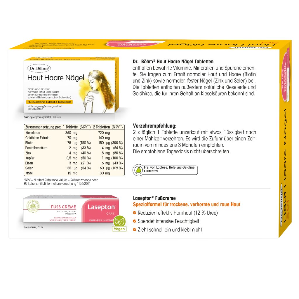 DR.BÖHM Haut Haare Nägel+Fußcreme Lasepton Set
