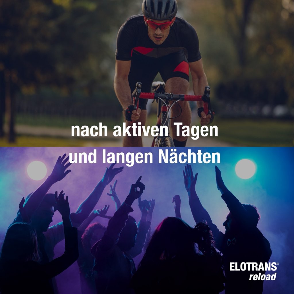 Elotrans® reload – Veganes Trinkpulver Apfel – Isotonische Elektrolyt-Glucose-Mischung mit Vitaminen, Mineralstoffen und Cholin,15 Stück