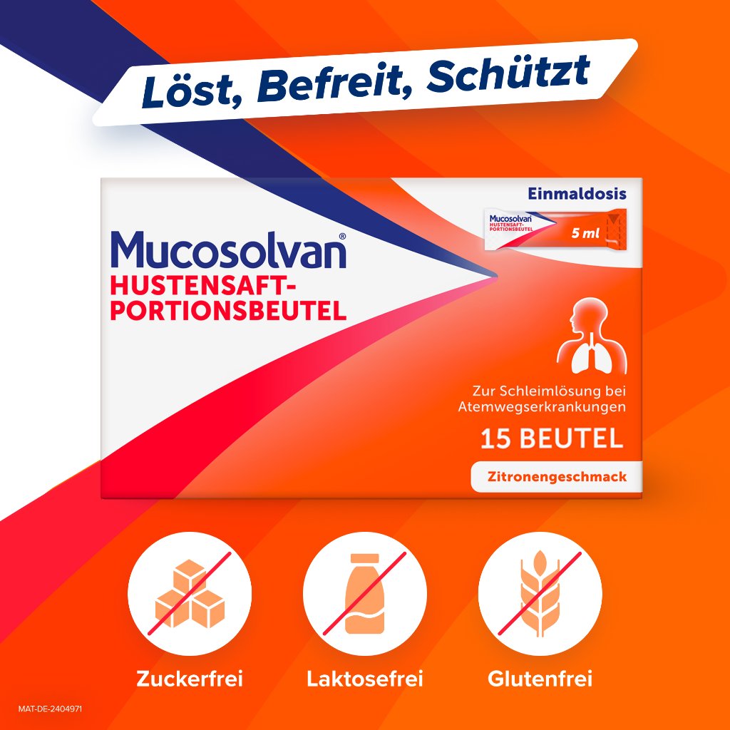 MUCOSOLVAN Hustensaft-Portionsbeutel 30 mg/5 ml