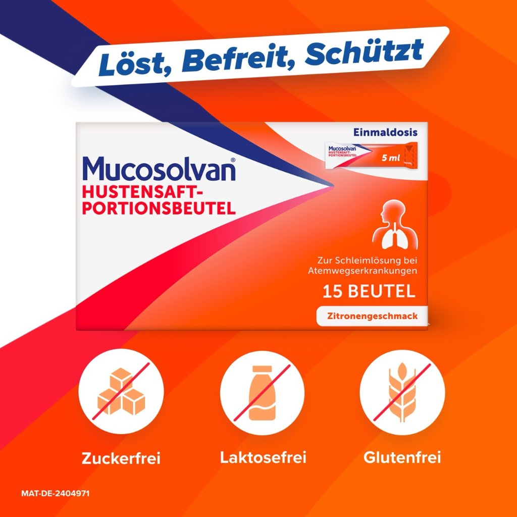MUCOSOLVAN Hustensaft-Portionsbeutel 30 mg/5 ml
