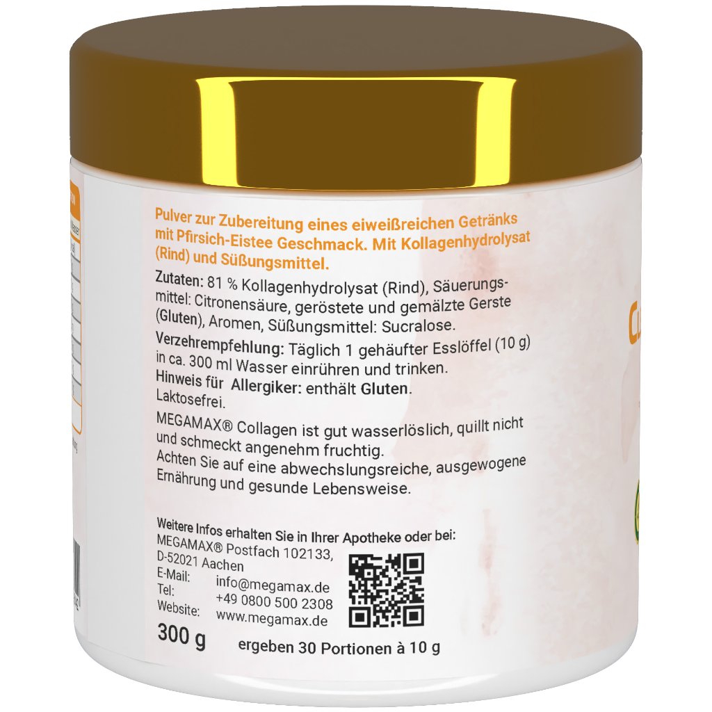 COLLAGEN CLEAR Glow Kollagen Peptide Pfirsich Plv.