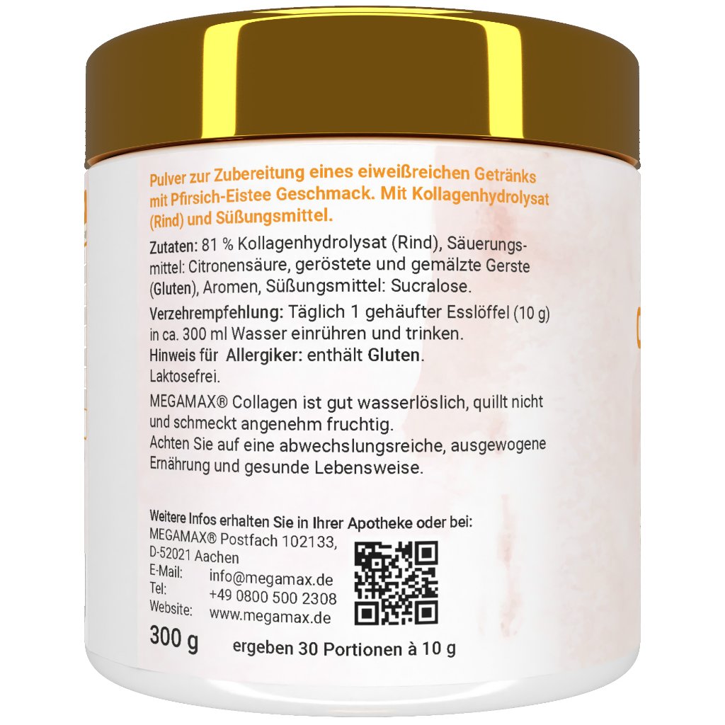 COLLAGEN CLEAR Glow Kollagen Peptide Pfirsich Plv.