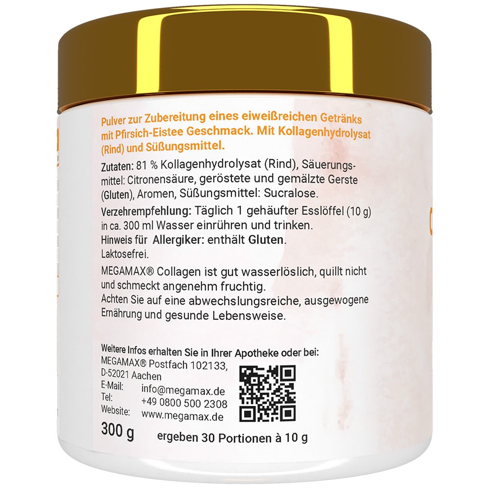 COLLAGEN CLEAR Glow Kollagen Peptide Pfirsich